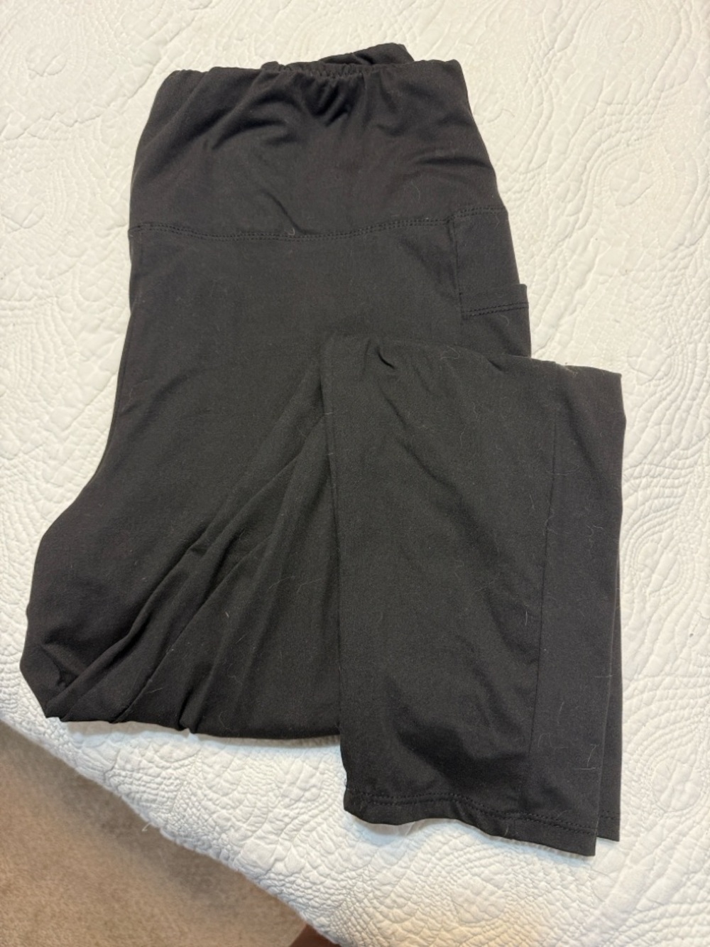 Black Women’s Leggings - PB9050 High-Stretch Polyester Blend